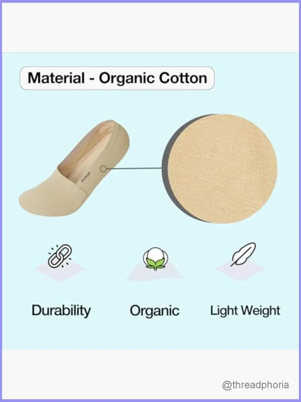 Organic Cotton No Show Socks Non Slip Silicone Grip Loafer Sneaker Flats